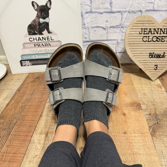 Birkenstock Arizona Desert Buck Whale Gray Nubuck Regular size 43 main image 12
